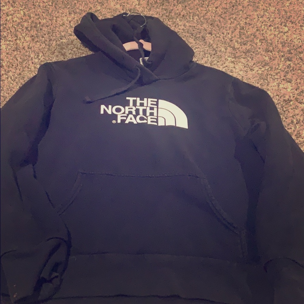 North Face hoodie in black